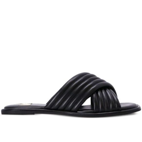 MICHAEL Michael Kors Portia Quilted Leather Slide Sandal - Picture 1 of 1